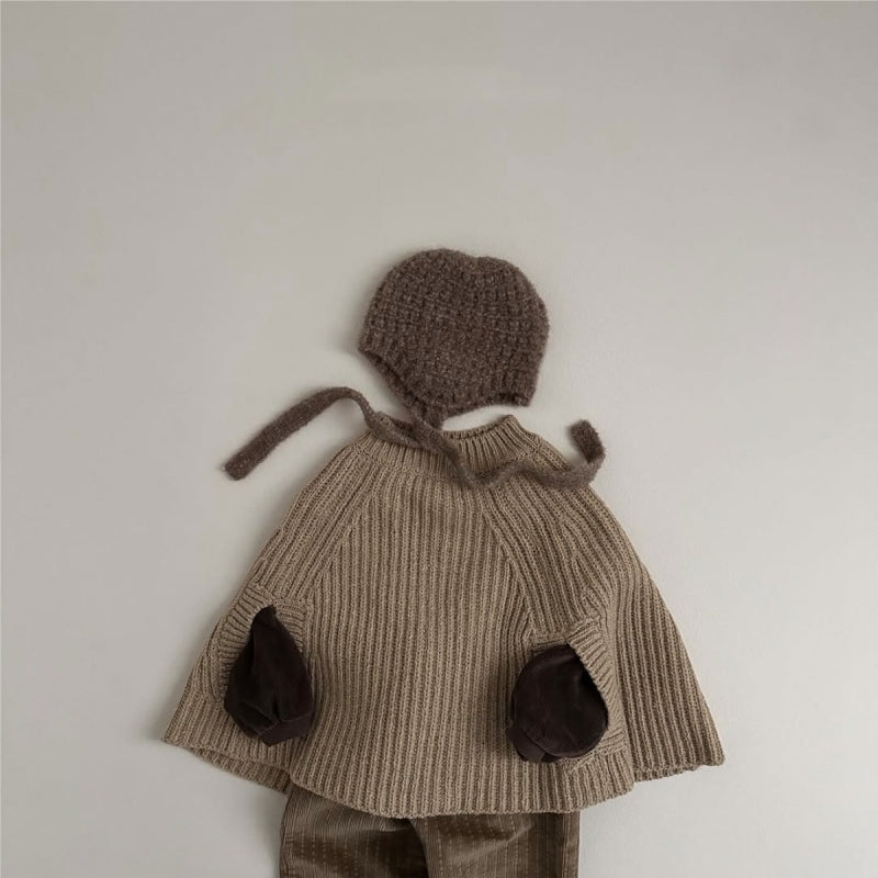 【BABY】あったかニットポンチョSK102225