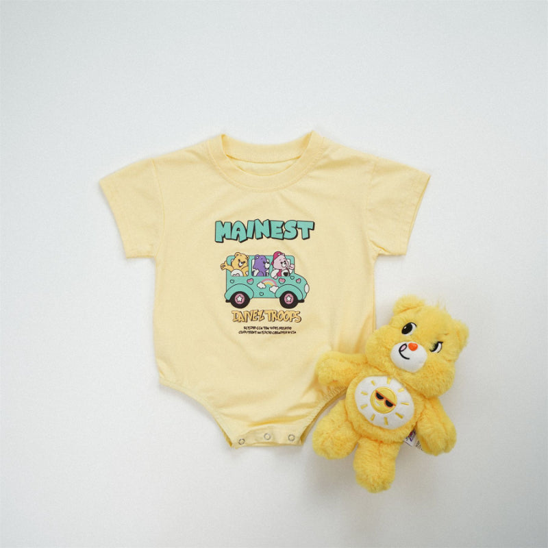 【BABY】夏新作 LOVE BEARSロンパースSK082201