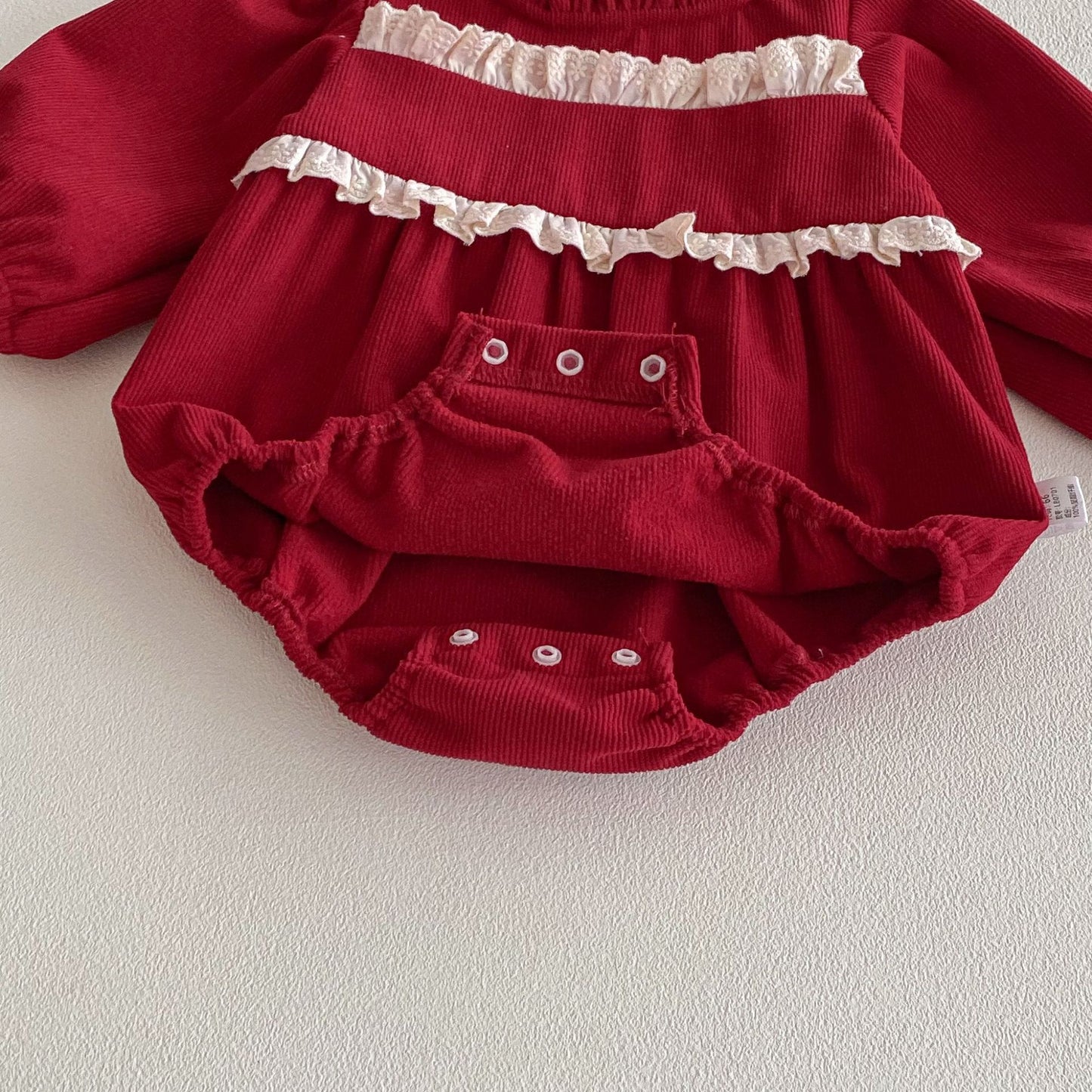 【BABY】コーデュロイレースロンパースSK100704