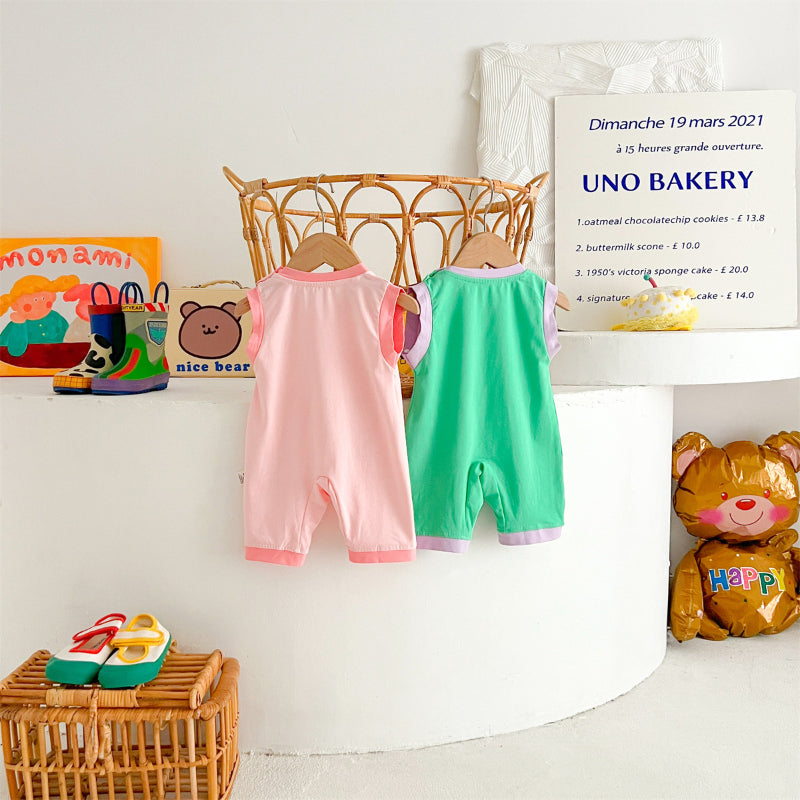 【BABY】夏新作 ノースリーブおちゃめカバーオールSK091719