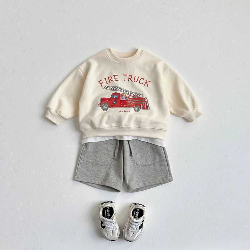 【BABY&KID】車プリントスウェットSK101551