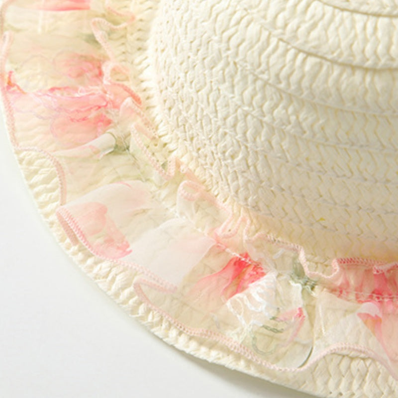 【BABY&KID】夏新作 花柄ピンクワンピース&帽子SK091931