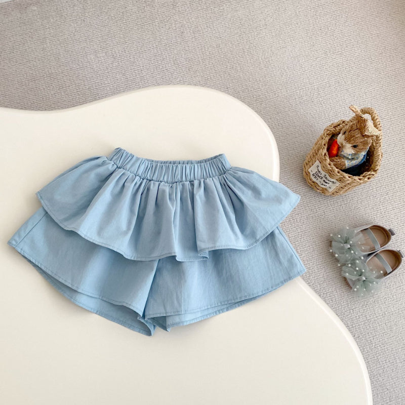【BABY&KID】夏新作 無地レースキャミセットアップSK071925