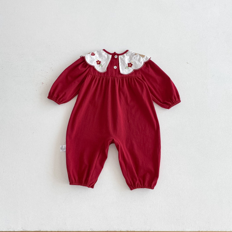 【BABY】小兔刺繍カバーオールSK092804
