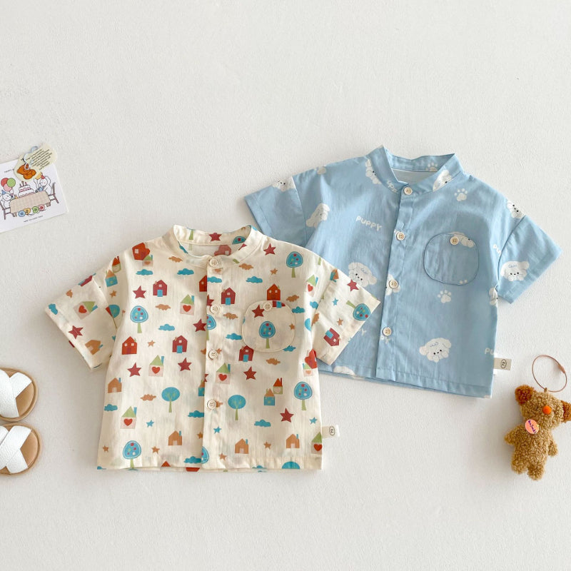 【BABY&KID】夏新作 総柄可愛いTシャツSK080607