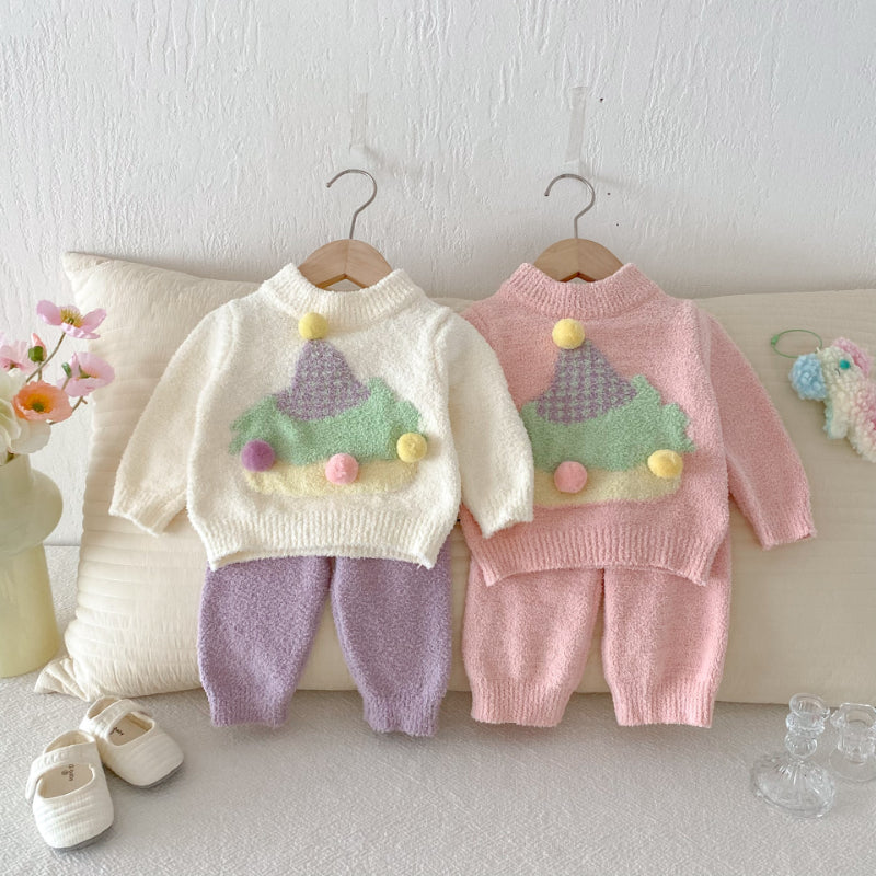 【BABY】クリスマスツリーふわもこセットアップSK101420