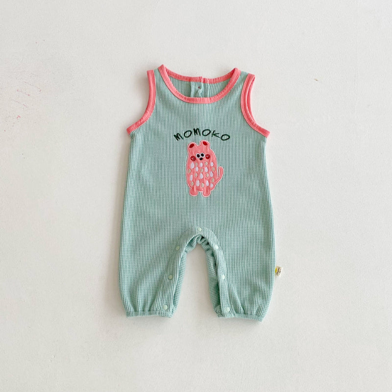 【BABY】キャラクターサロペット&ボーダーTシャツSK092521