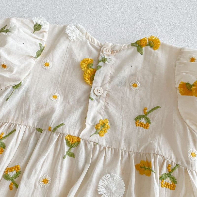【BABY】夏新作 デイリー刺繍ロンパースSK061815