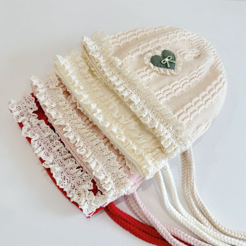 【HAT】ハートレースベビーボンネットSK101614