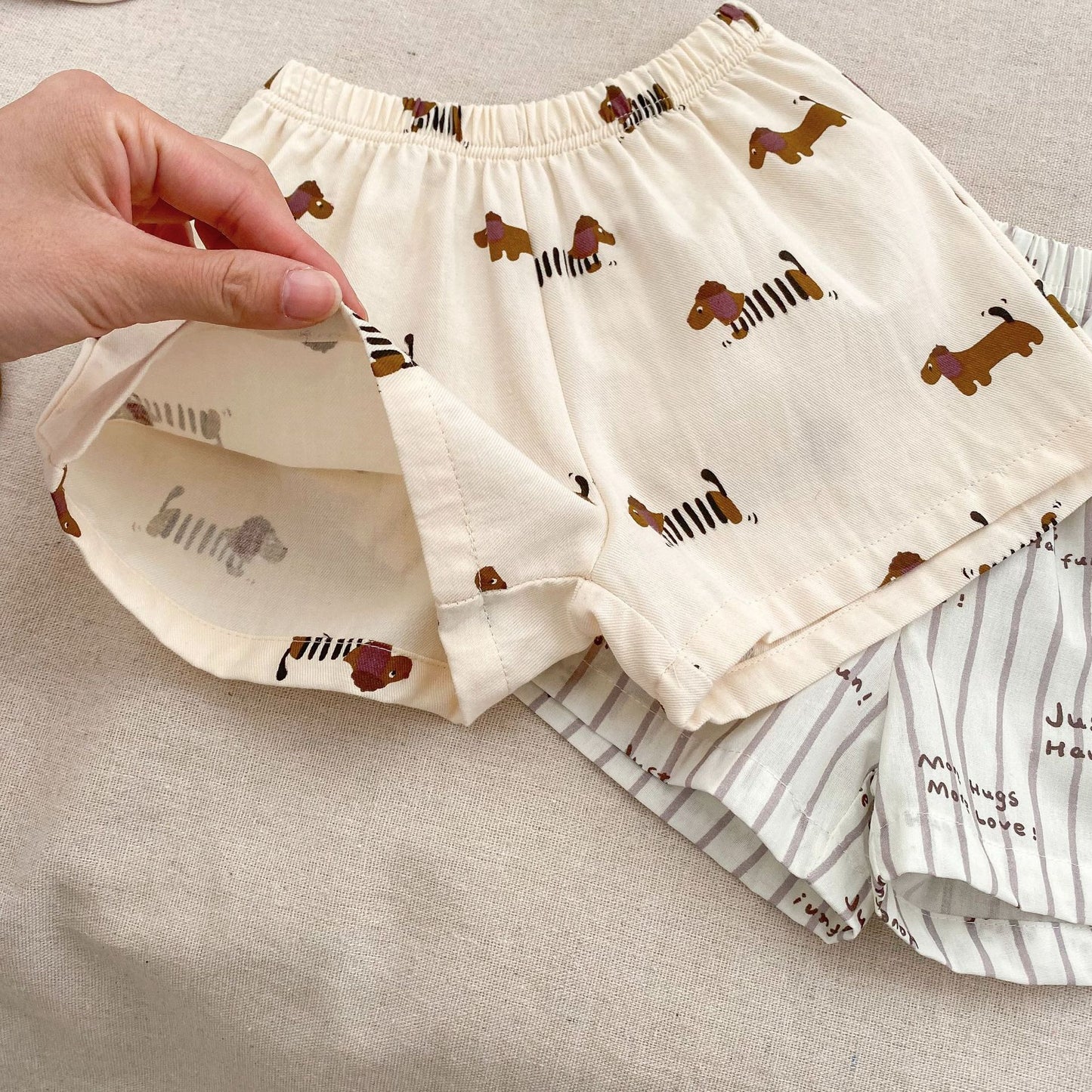 【BABY&KID】夏新作 ストライプ、ペット柄セットアップSK061804