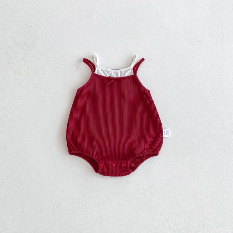 【BABY】夏新作 蝶結びキャミロンパースSK091911