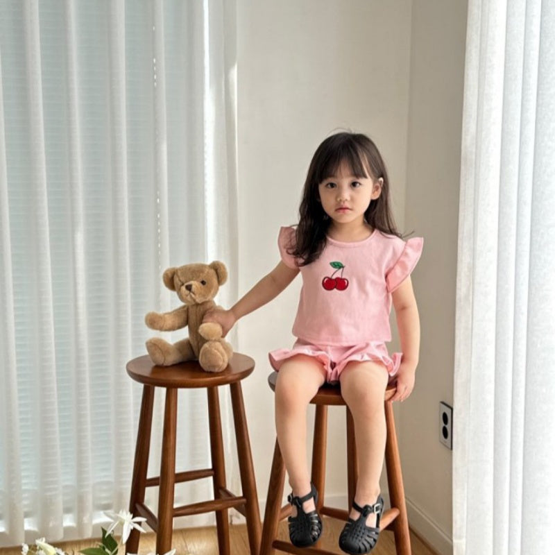 【BABY&KID】夏新作 さくらんぼセットアップSK080214