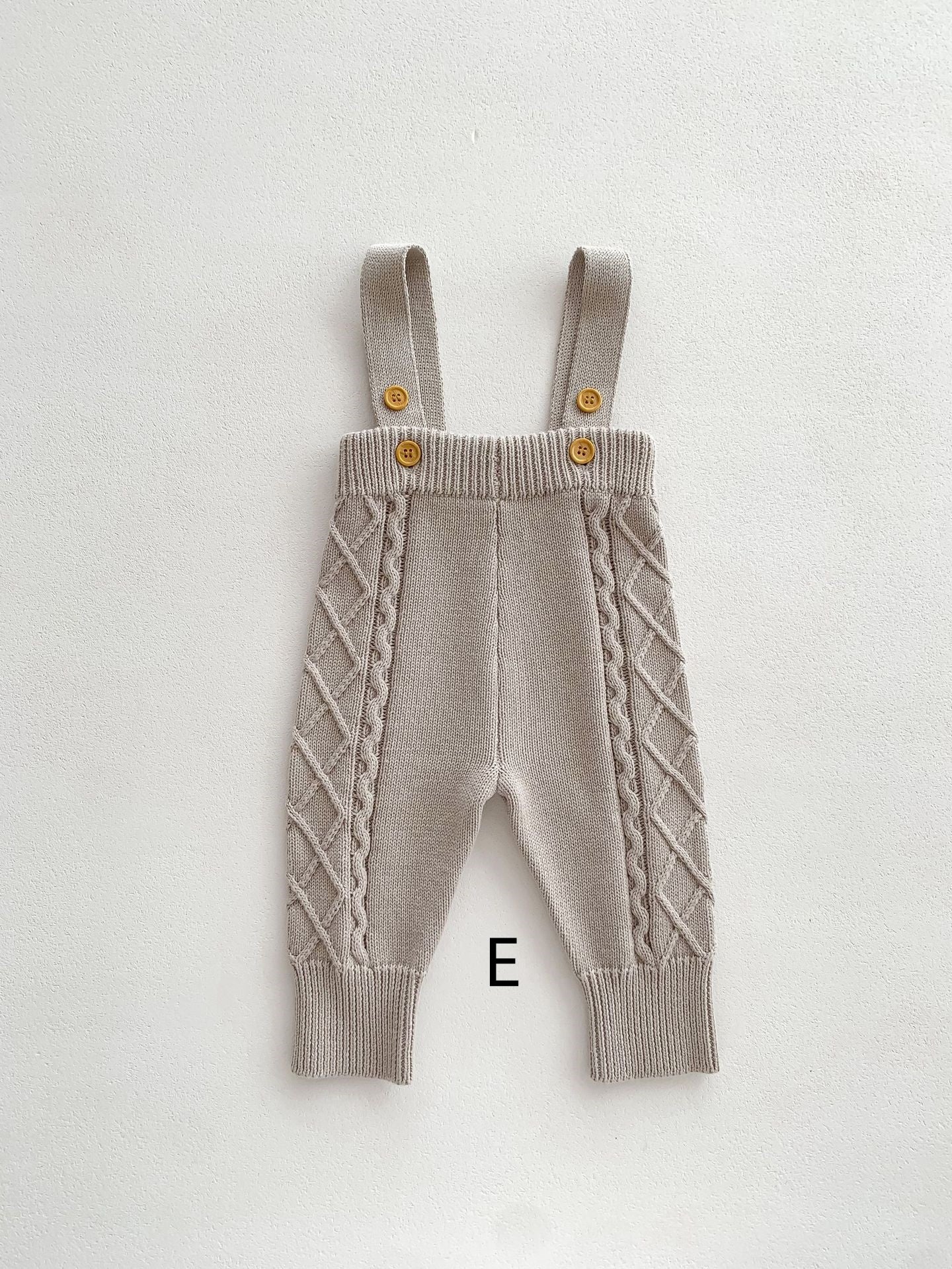 【BABY&KID】ケーブル編みニットサロペット、セーターSK022406