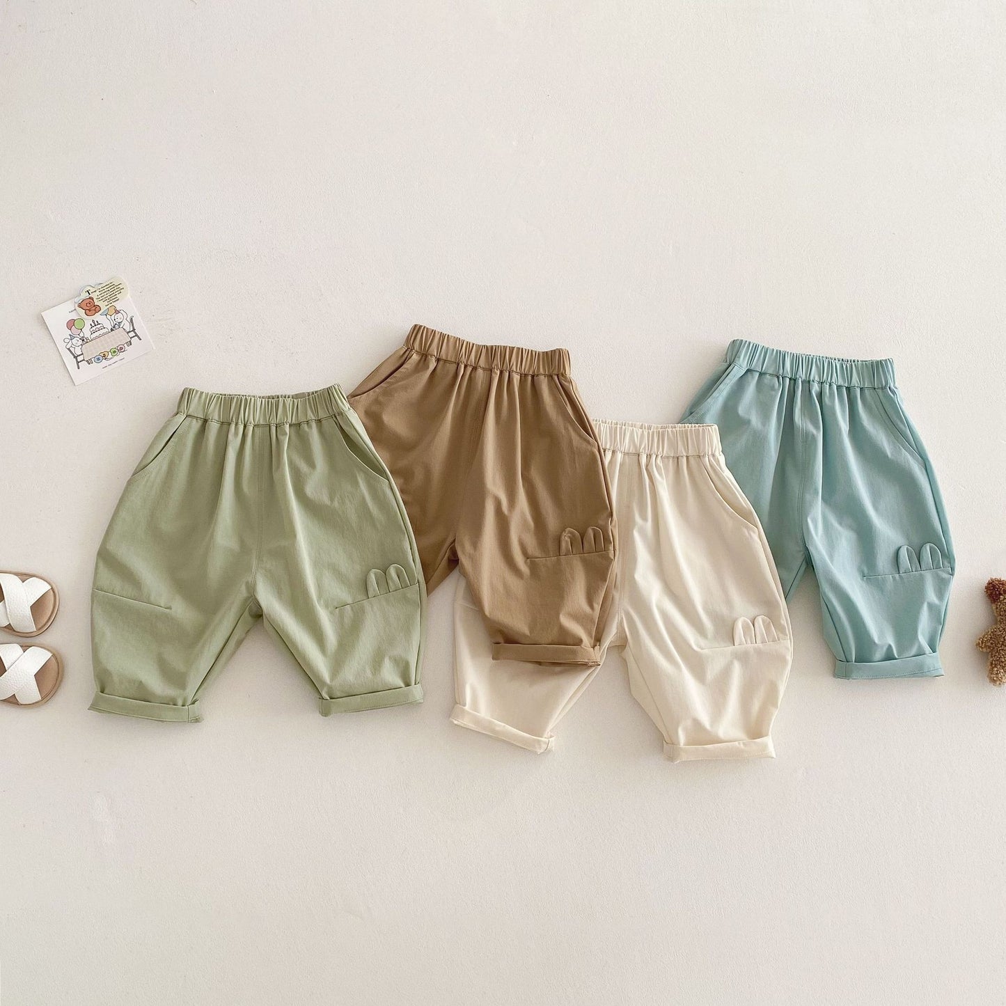 【BABY&KID】夏新作 パステルカラールーズパンツSK062319