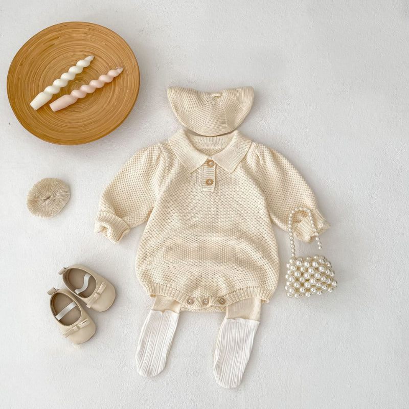 【BABY】ニット長袖ロンパースSK093022