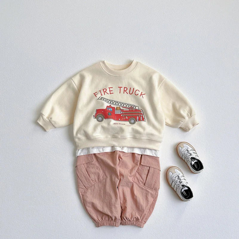 【BABY&KID】車プリントスウェットSK101551