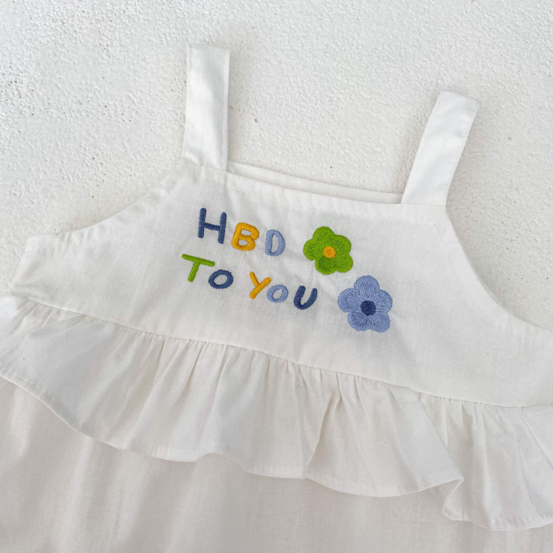 【BABY】夏新作 刺繍キャミロンパースSK090305
