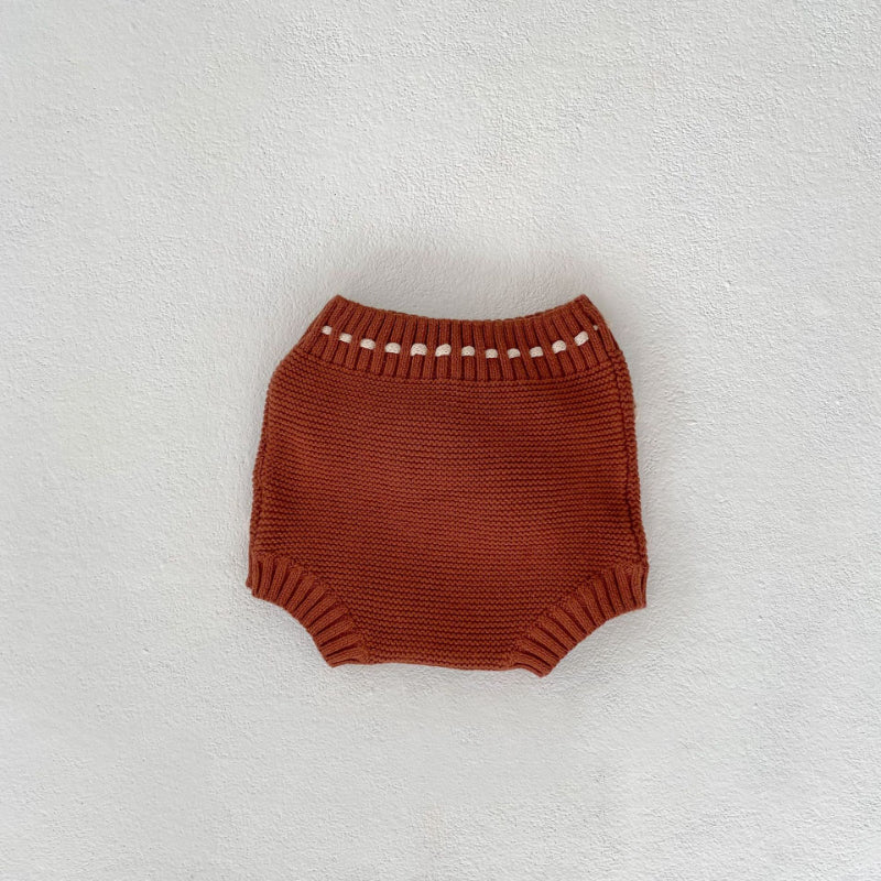 【BABY】ポンポンかぎ編みニットショートパンツSK100614