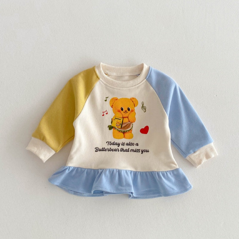 【BABY&KID】可愛いベア&英字ロゴ暖かいセットアップSK032801