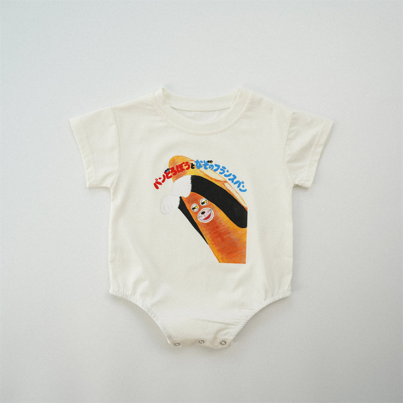 【BABY】夏新作 キャラクター半袖ロンパースSK090801