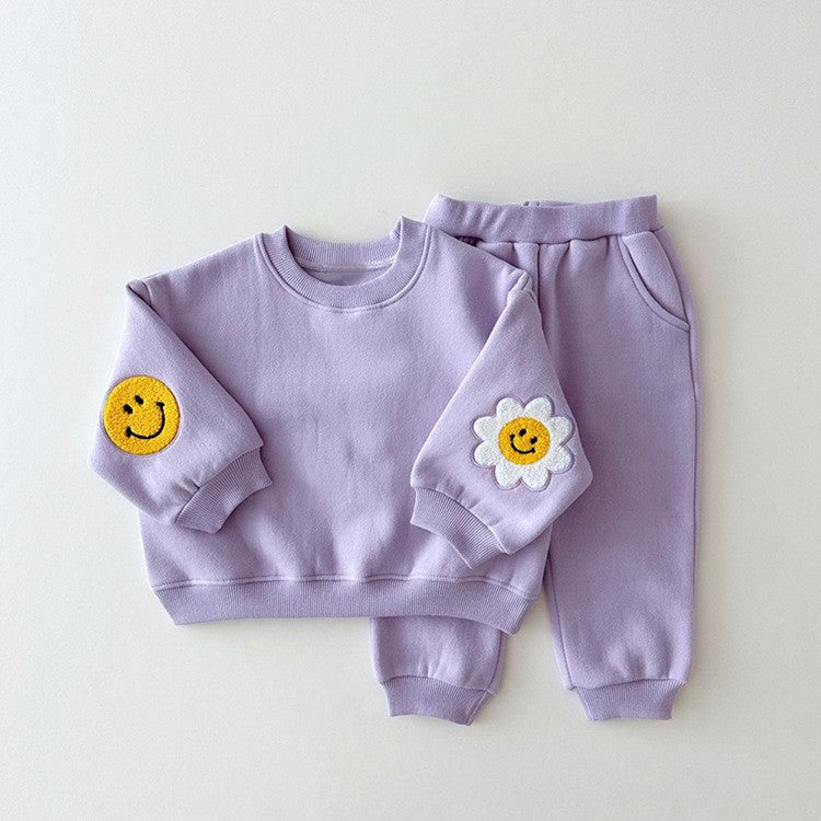 【BABY&KID】可愛い笑顔花柄セットアップSK030301