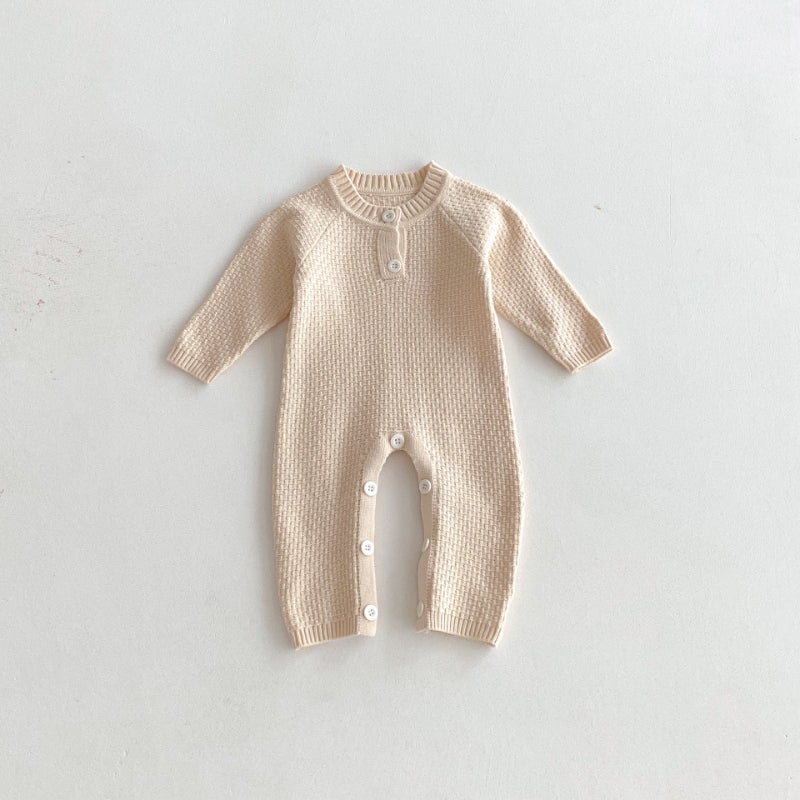 【BABY】ラグラン袖ニットカバーオールSK092527