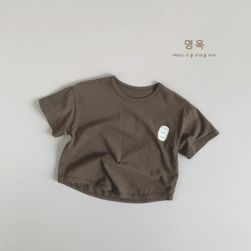 【BABY&KID】夏新作 英字がプリントされたTシャツSK080813