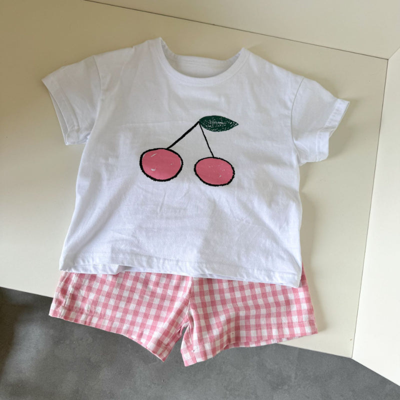 【BABY&KID】夏新作 フルーツプリントセットアップSK063006