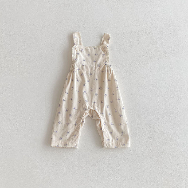 【BABY】小花柄サロペット&ソフトTシャツSK100729