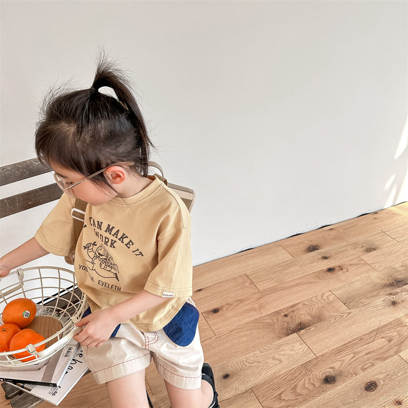 【BABY&KID】夏新作 クルーネックキャラクタープリントTシャツSK091619