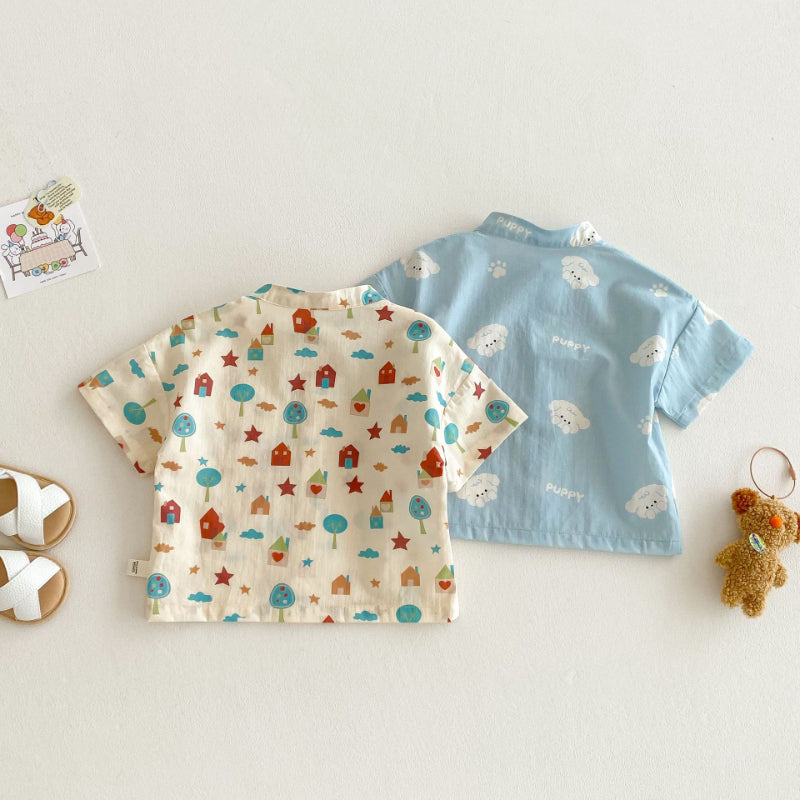 【BABY&KID】夏新作 総柄可愛いTシャツSK080607