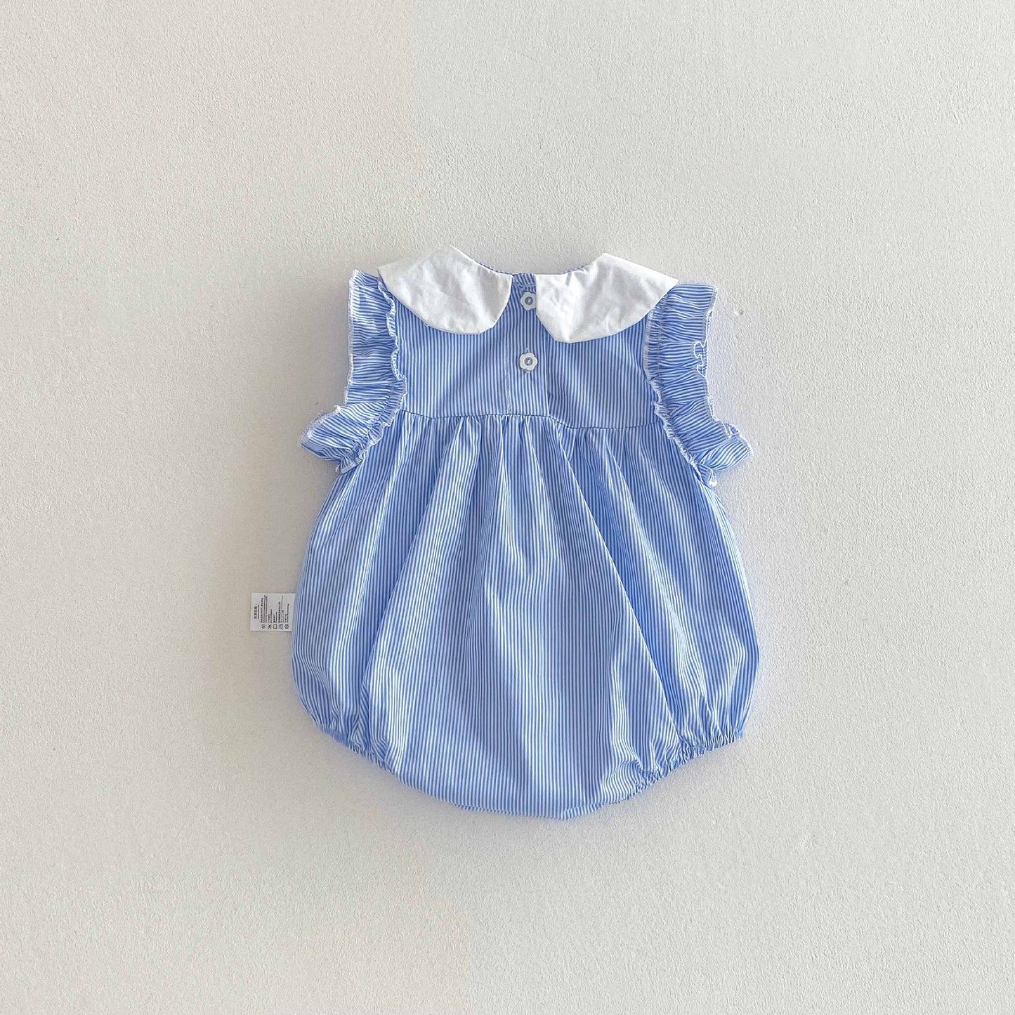 【BABY】夏新作花柄ブルーロンパースSK062330