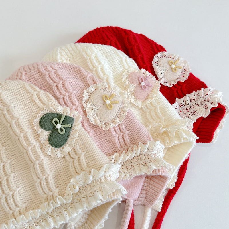 【HAT】ハートレースベビーボンネットSK101614