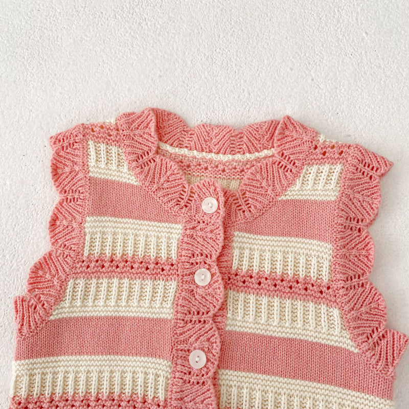 【BABY】ボーダーニットベストSK100612