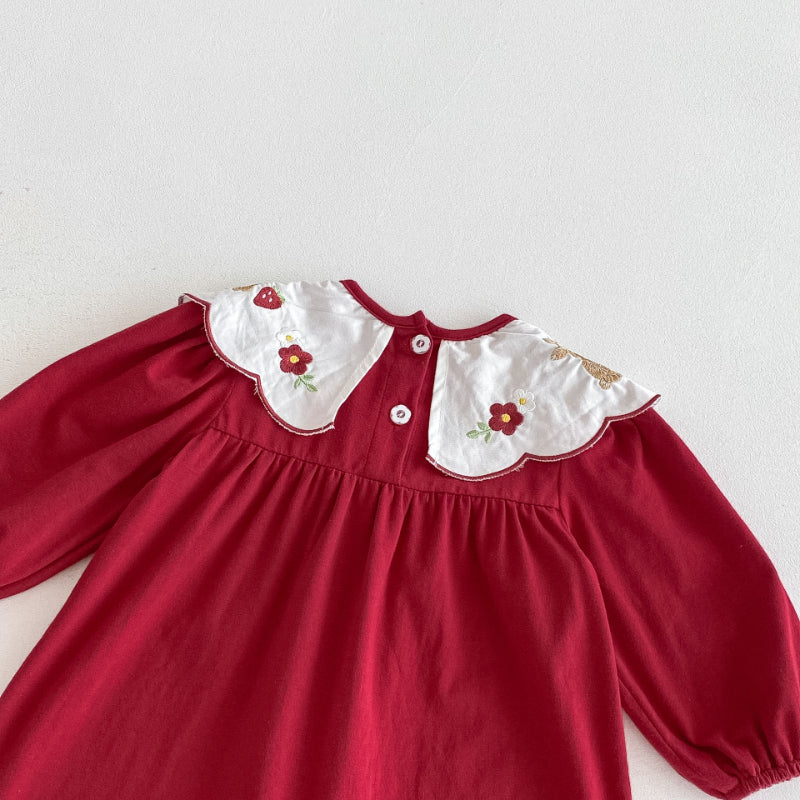 【BABY】小兔刺繍カバーオールSK092804