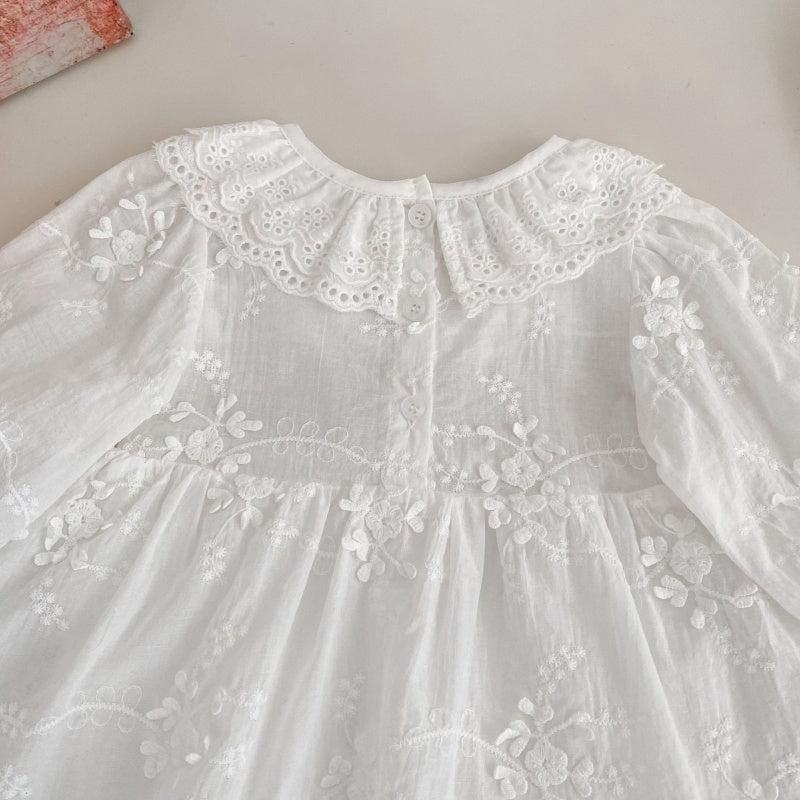 【BABY】おしゃれジャガード丸首ロンパースSK104104