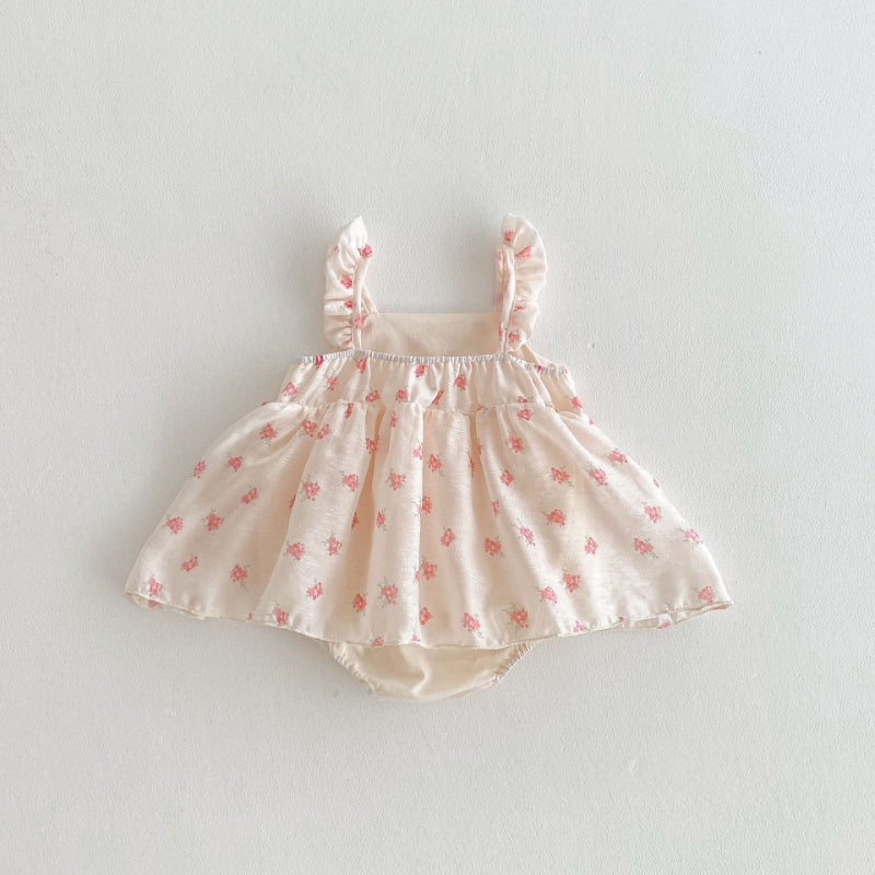 【BABY】夏新作 ピンクプリントキャミロンパースSK010223
