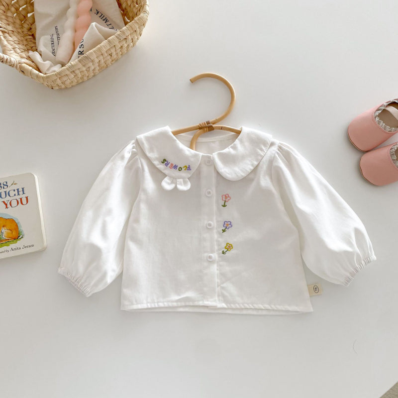 【BABY&KID】可愛い刺繍ブラウスSK100312