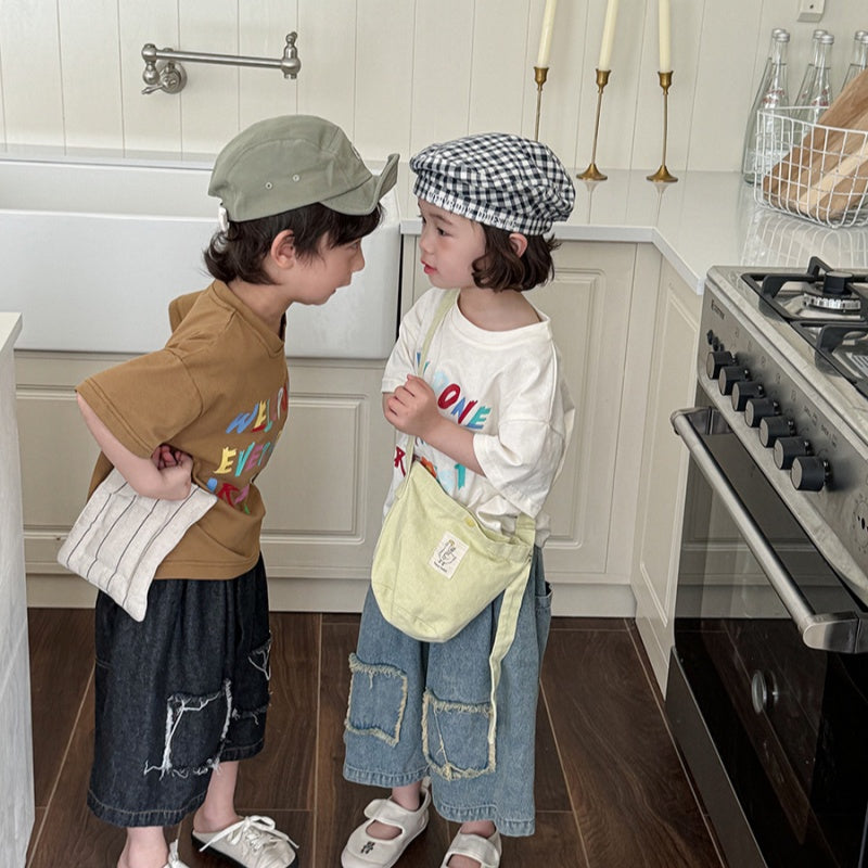 【BABY&KID】夏新作 レタード半袖TシャツSK080514