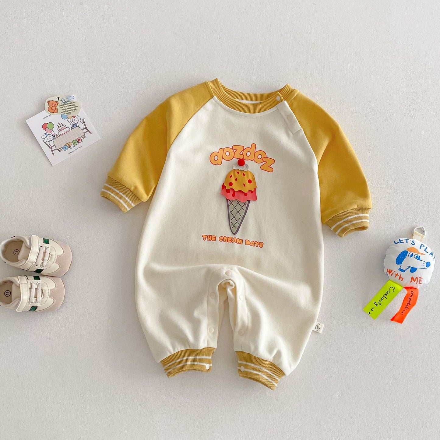 【BABY】dozdozカラーバリロンパースSK062401