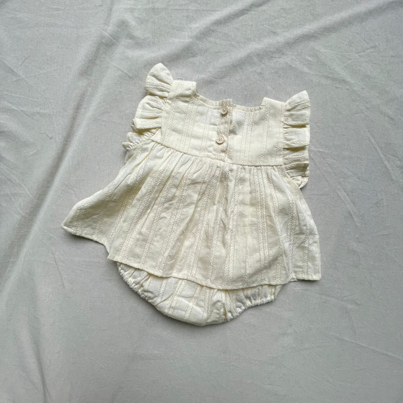 【BABY】夏新作 フリル袖トップス&ショートパンツSK010233