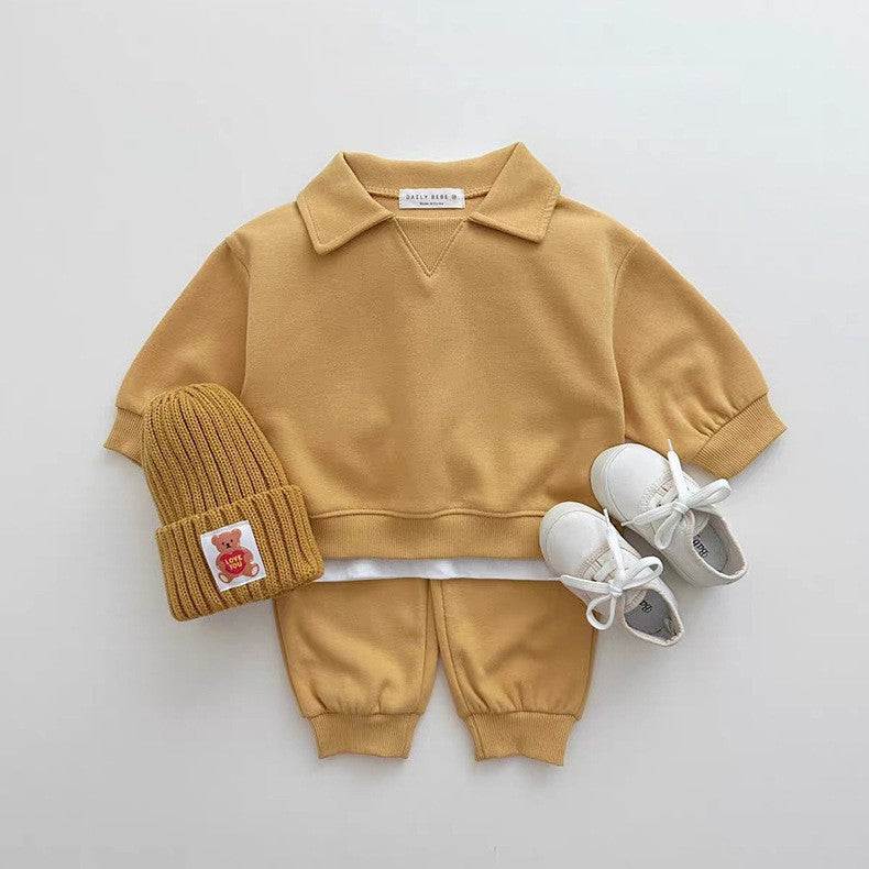 【BABY&KID】韓国風無地セットアップSK030315