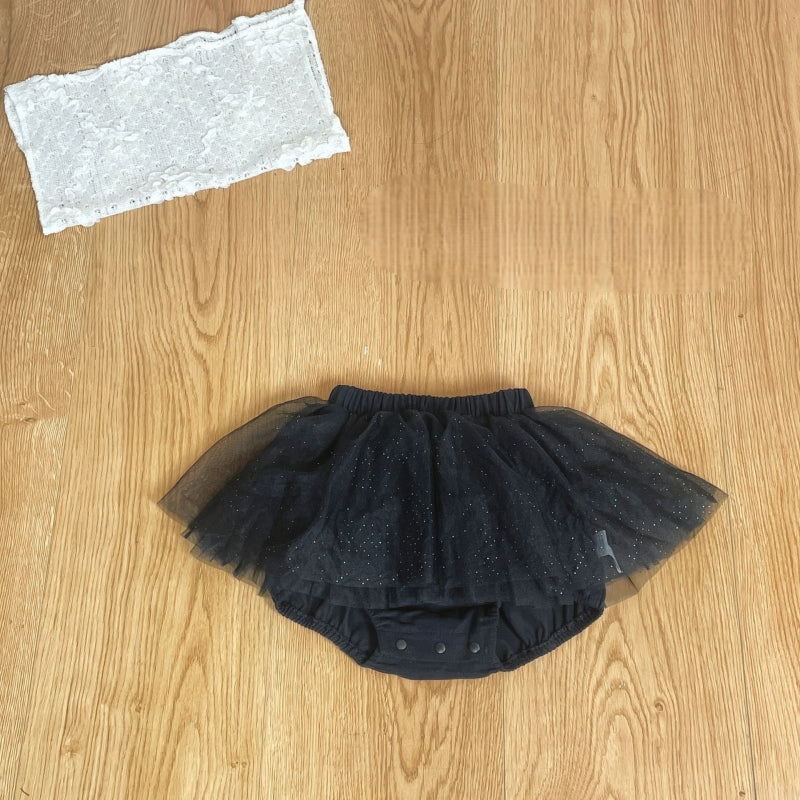 【BABY-予約限定】ニットベスト&フリル襟ロンT&ふんわりチュールパンツ3点セットSK102232