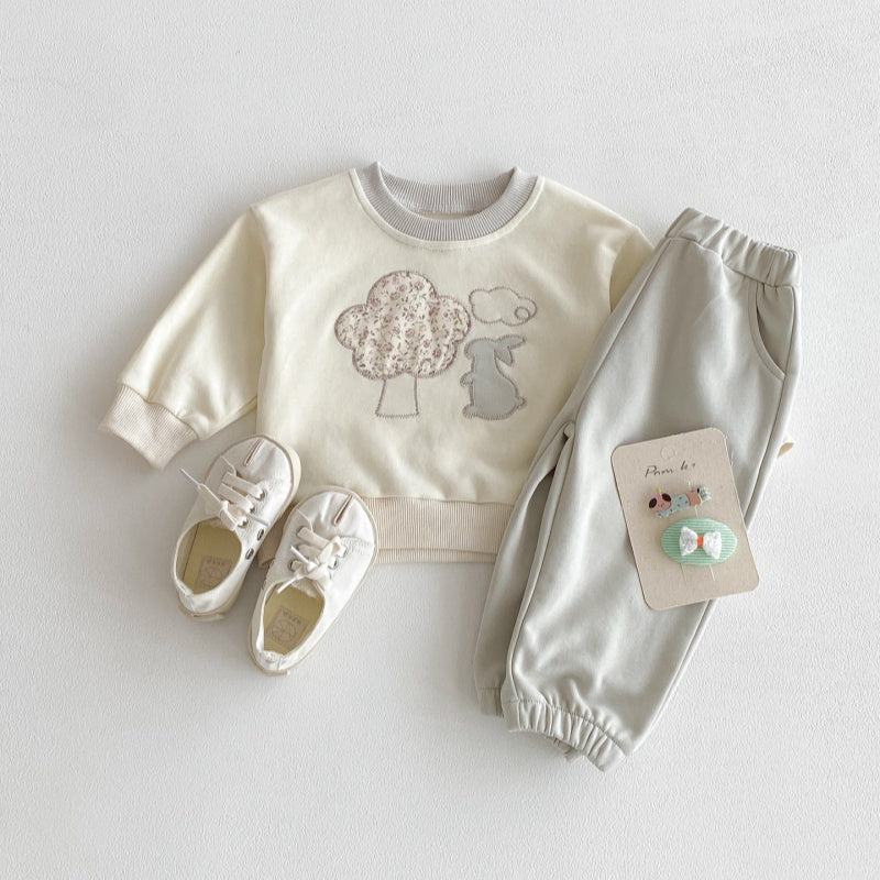 【BABY&KID】うさぎカジュアルセットアップSK092709