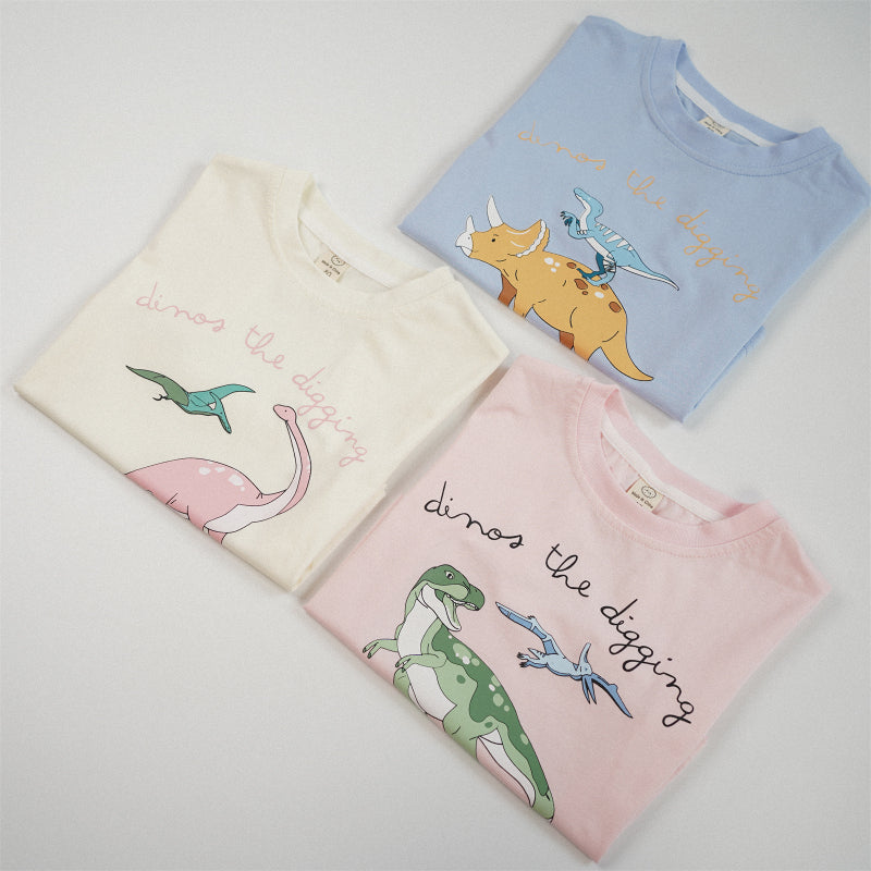 【BABY&KID】夏新作 恐竜プリント半袖TシャツSK091623