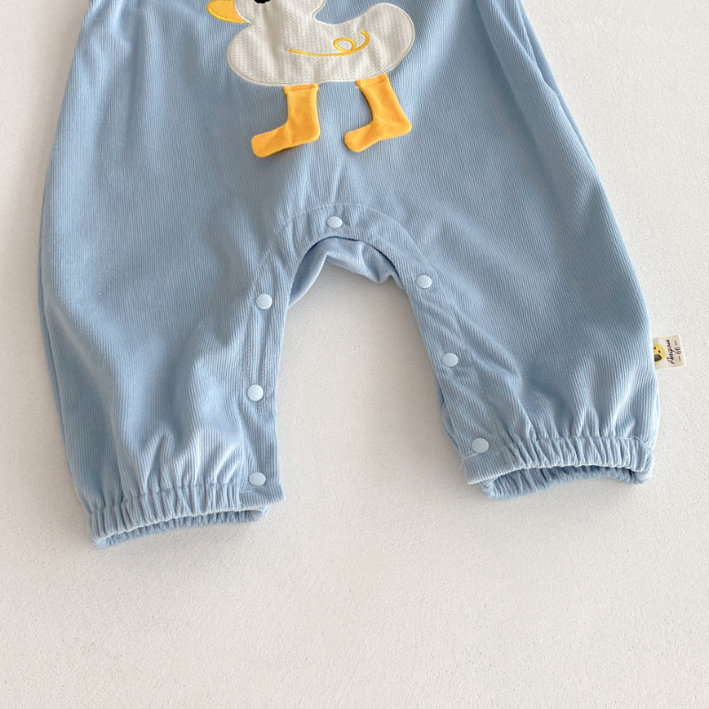 【BABY】アヒルサロペット&ボーダーインナーSK092515