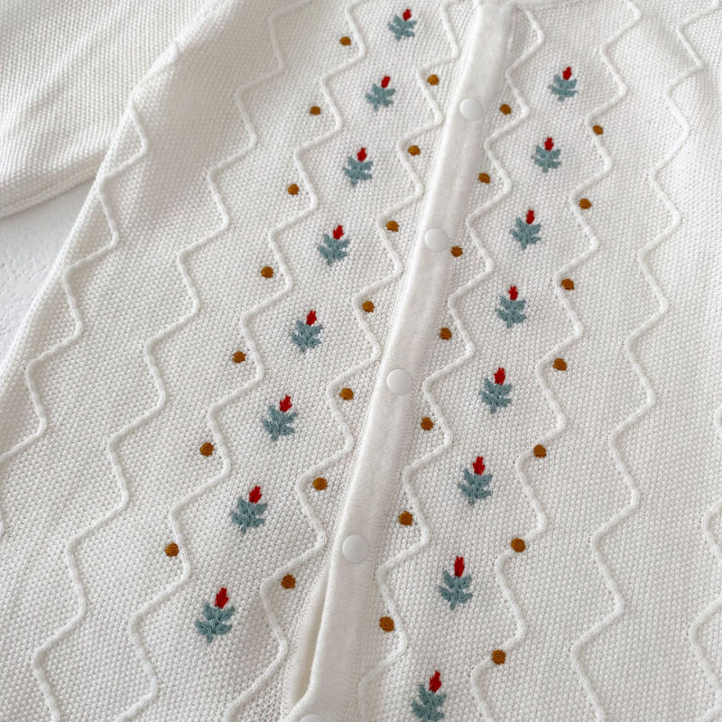 【BABY】刺繍ニットカバーオールSK100706