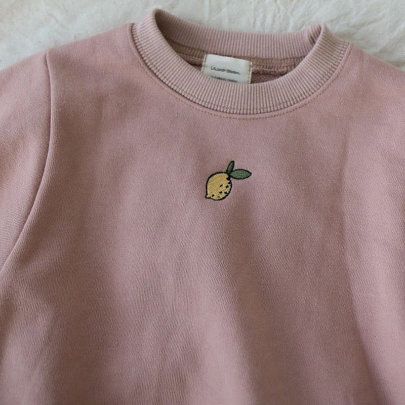 【BABY】洋ナシ刺繍ロンパースSK100723