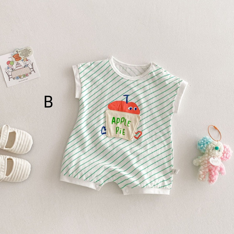 【BABY】夏新作 韓国風カートゥーンロンパースSK070116