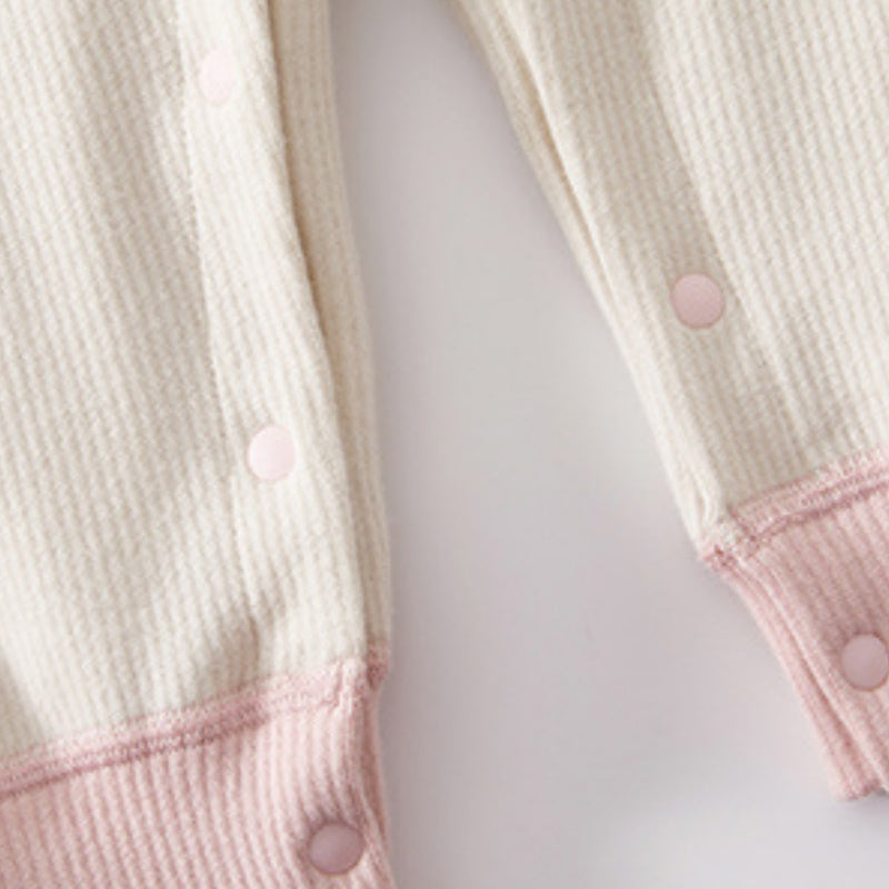 【BABY】北欧風カートゥーンワッペン綿カバーオールSK102625